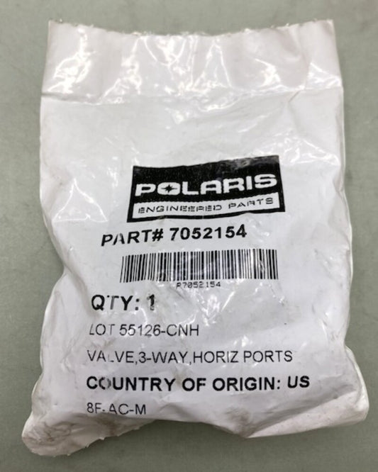 Polaris 7052154 Valve, 3-Way, Horiz, Ports New Genuine