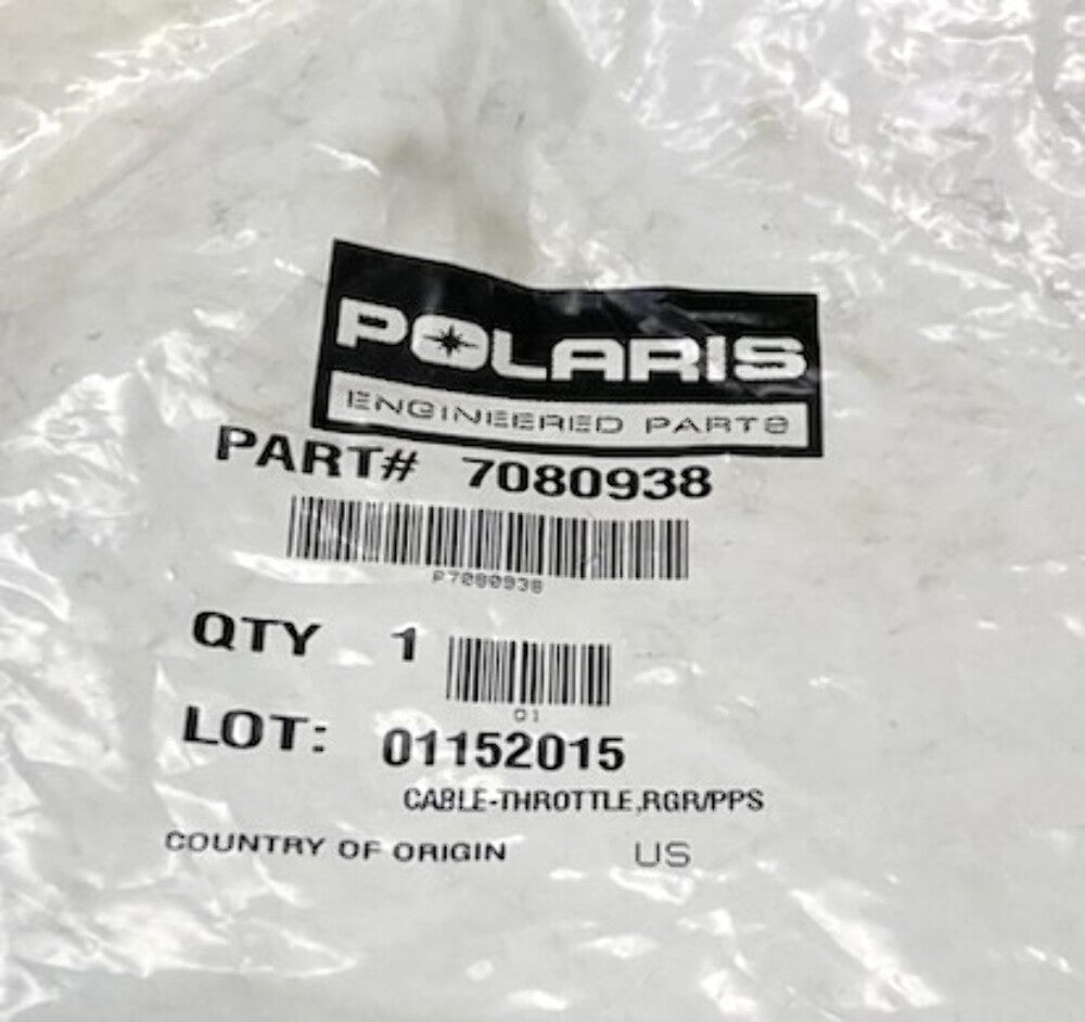 Polaris 7080938 Cable, Throttle New Genuine