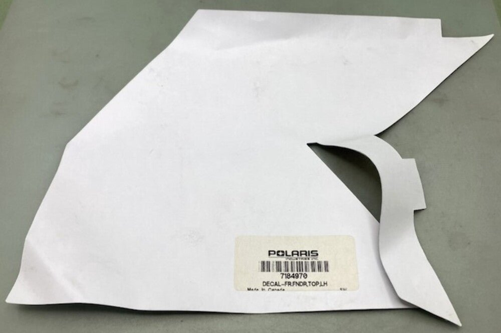 Polaris 7184970 Decal-Fr.Fndr, Top, Lh New Genuine