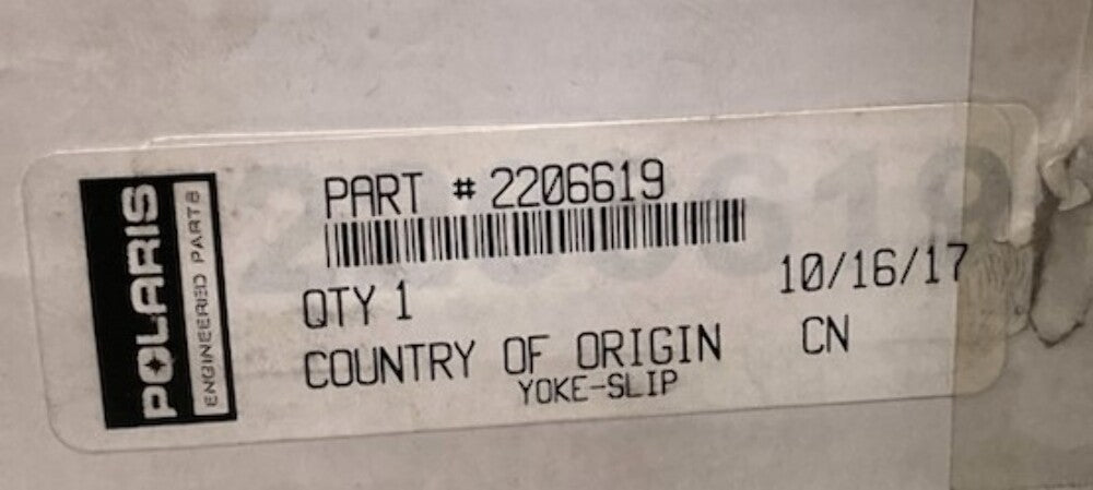 Polaris 2206619 Yoke-Slip New Genuine