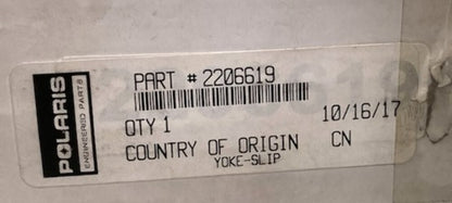 Polaris 2206619 Yoke-Slip New Genuine