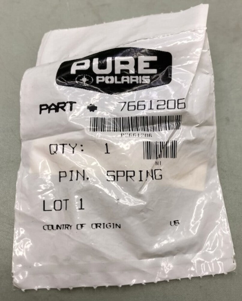 Polaris 7661206 Spring Pin New Genuine