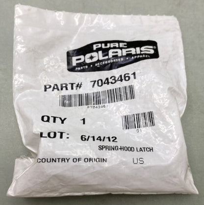 Polaris 7043461 Spring, Hood, Latch New Genuine