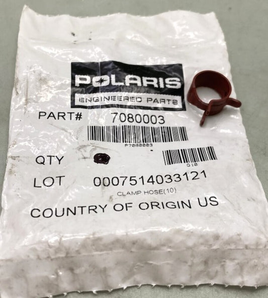 Qty 5 Polaris 7080003  Clamp, Hose New Genuine