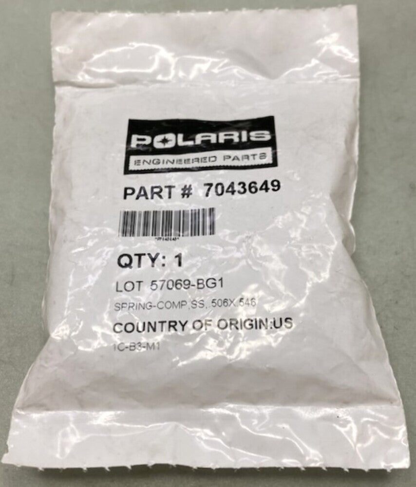 Polaris 7043649 Spring-Comp New Genuine
