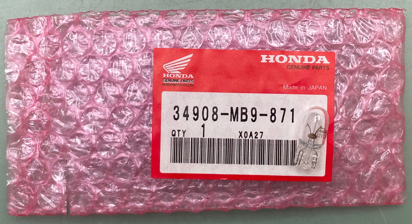 New Genuine Honda 34908-MB9-871 Bulb (T10)