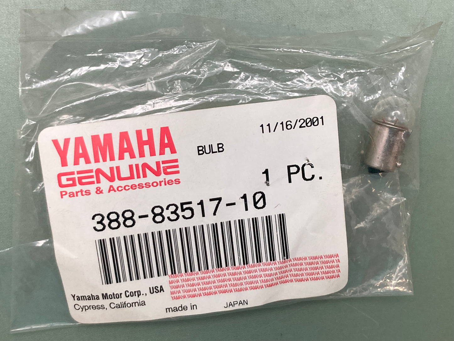 New Genuine Yamaha 388-83517-10 Bulb