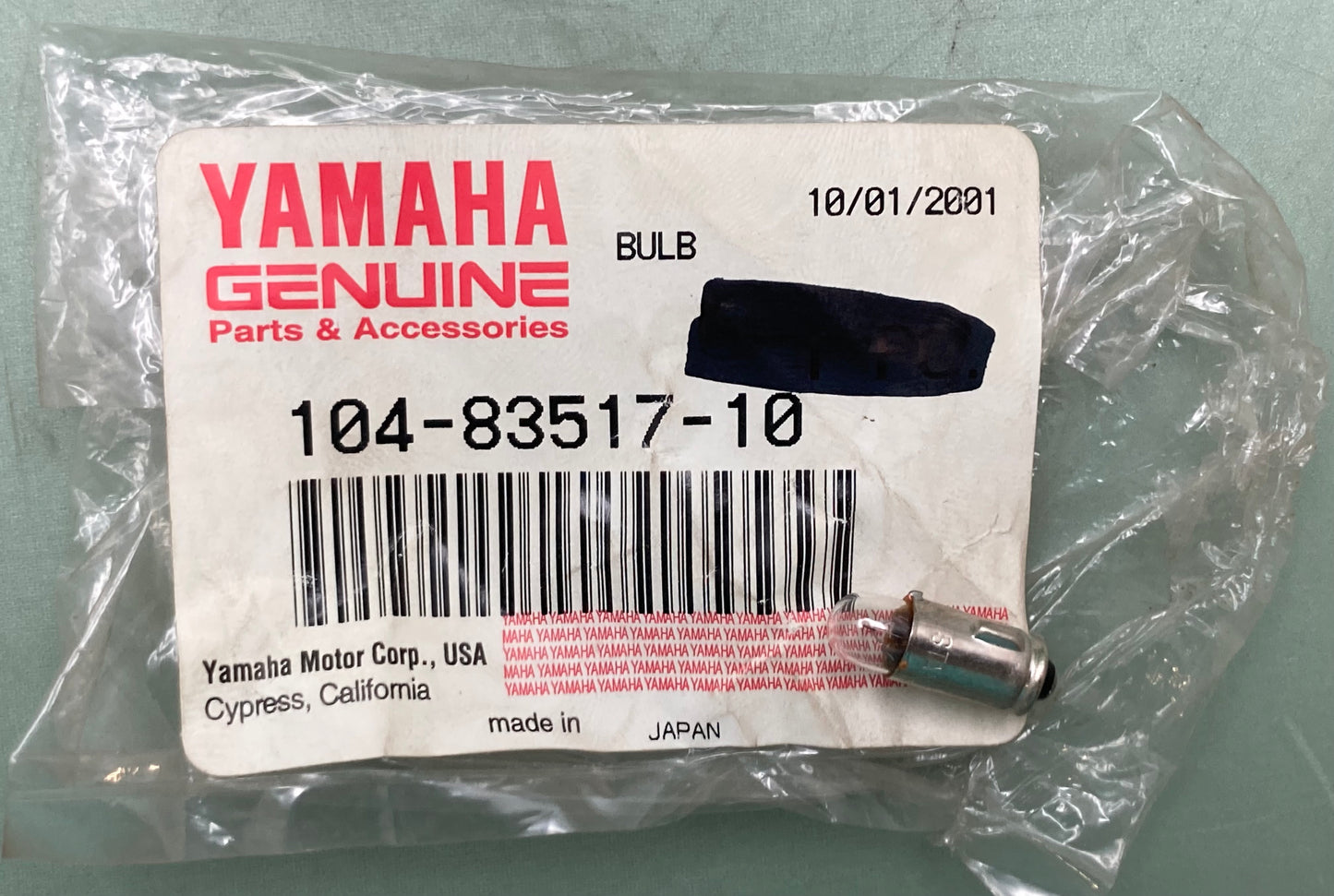New Genuine Yamaha 104-83517-10 Bulb