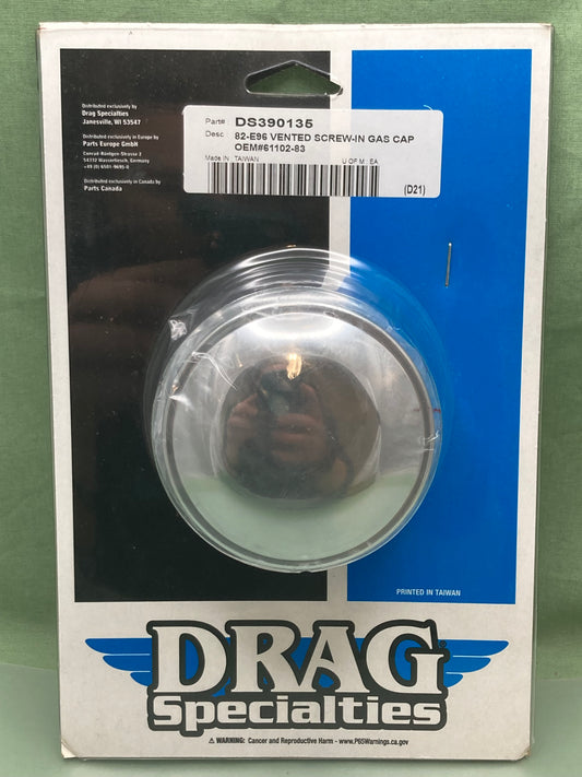 New Genuine Drag Specialties DS390135 Vented Screw-in Gas Cap