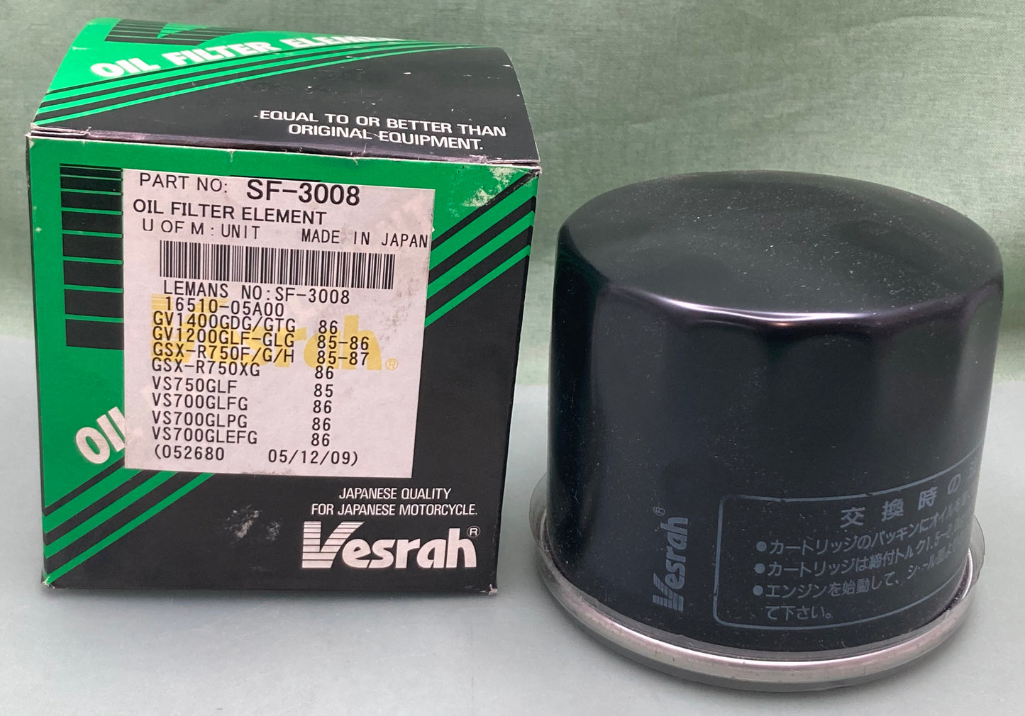 New Genuine Vesrah SF-3008 Oil Filter Element