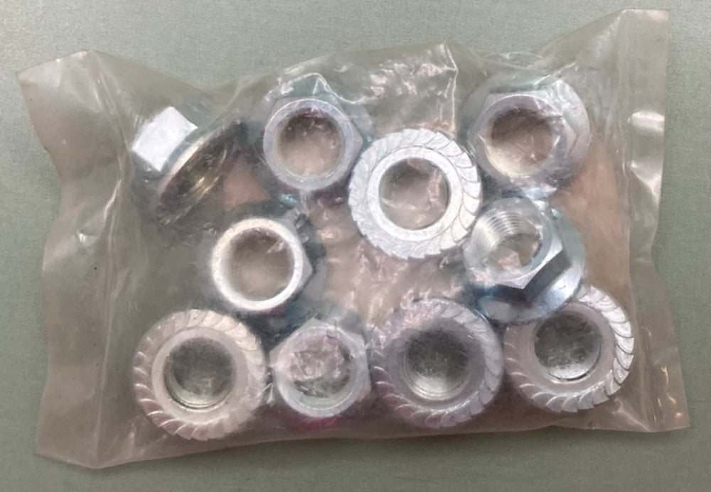 10 Pk New Genuine Akibo 05-5750 Metric Flange Nut 12MM