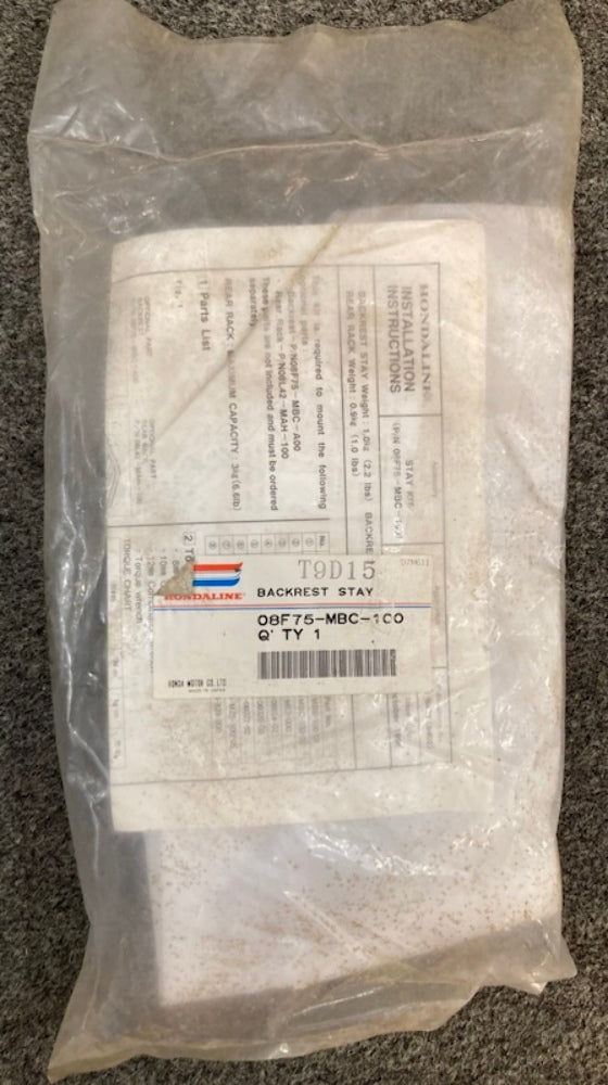 New Genuine Honda 08F75-MBC-100 Stay, Backrest