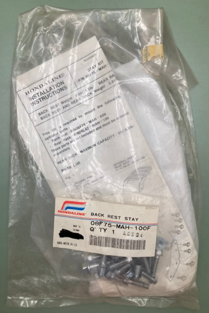 New Genuine Honda 08F75-MAH-100F Back Rest Kit
