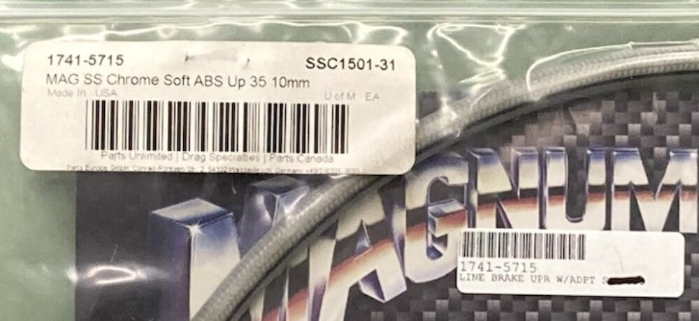 Magnum 1741-5715 Brake Line 35" New Genuine