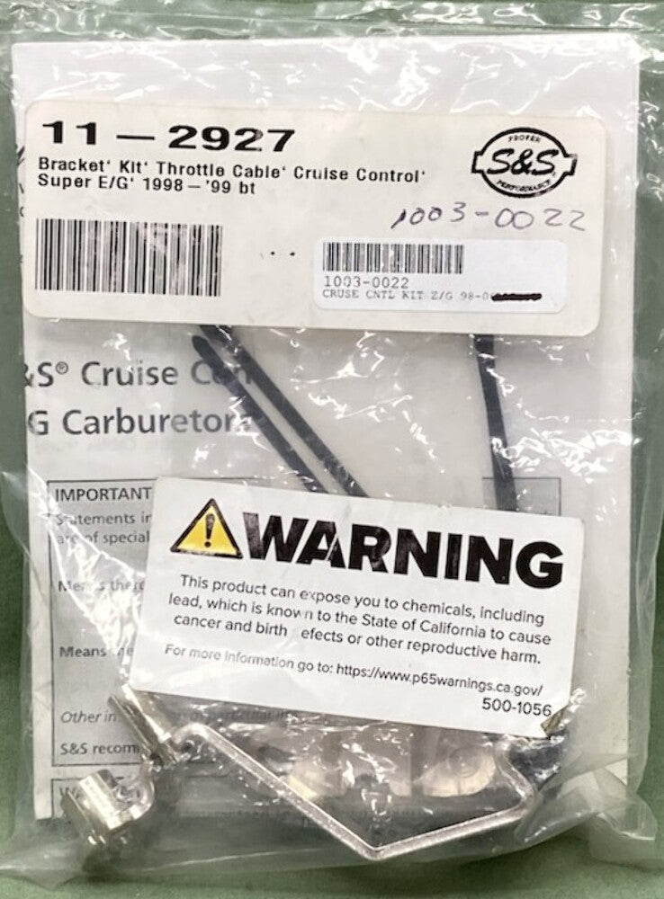 S&S Cycle 11-2927 Throttle Cable Cruise Control Bracket Kit New Genuine
