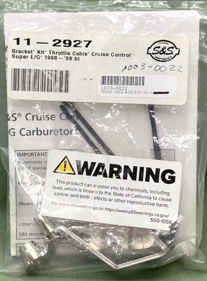 S&S Cycle 11-2927 Throttle Cable Cruise Control Bracket Kit New Genuine