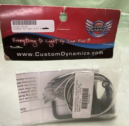 Custom Dynamics 2030-0534 License Plate Bolt Set New Genuine