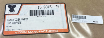 V-Twin 15-0345 Gary Bang Rocker Cover Gasket New Genuine