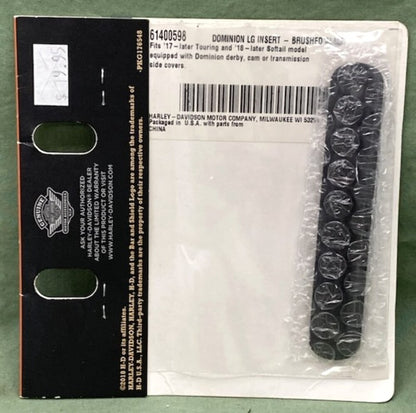 Harley Davidson 61400598 Dominion Large Insert Brushed Black New Genuine