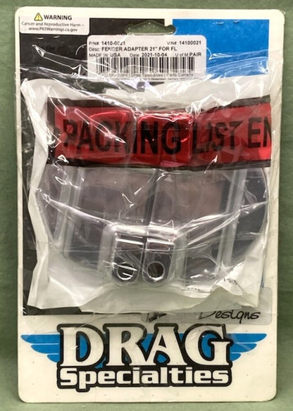 Drag Specialties 1410-0021 Fender Adapter Set 21" New Genuine