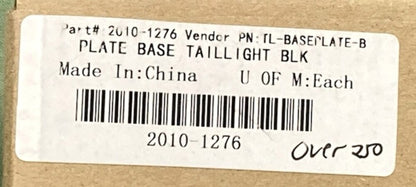 Custom Dynamics 2010-1276 Plate Base Taillight Black New Genuine