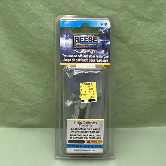 NEW GENUINE REESE TOWPOWER 74130 6-WAY TRAILER END CONNECTOR