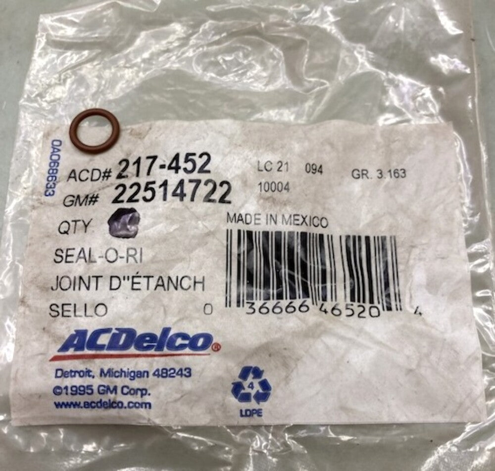GM 22514722 Fuel Feed Pipe O-Ring New Genuine