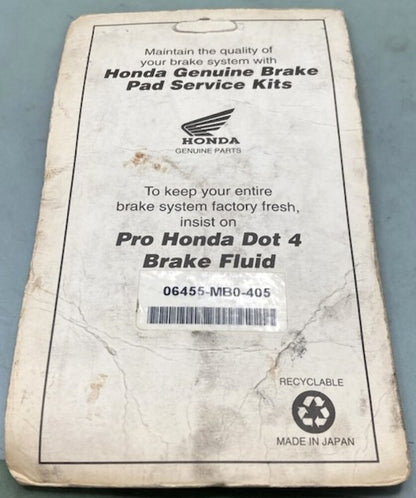 Honda 06455-MB0-405 Pad, Set, Brake 451A0-MB0-670 New Genuine