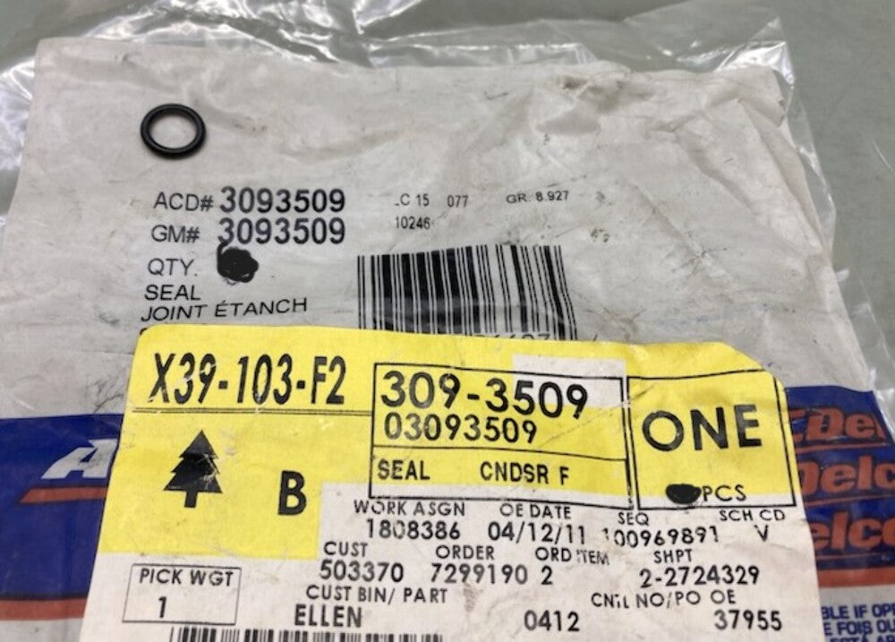 Qty 2 ACDelco GM 3093509 Air Conditioning Line O-Ring New Genuine
