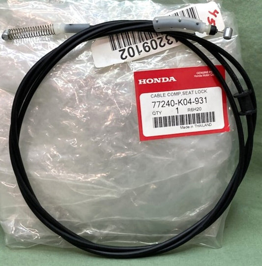 Honda 77240-K04-931 Cable, Seat, Lock New Genuine