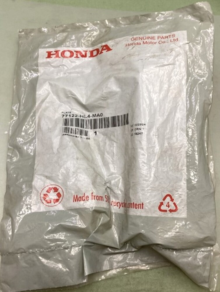 Honda 77122-HL4-MA0 Plate, Rubber, Support New Genuine