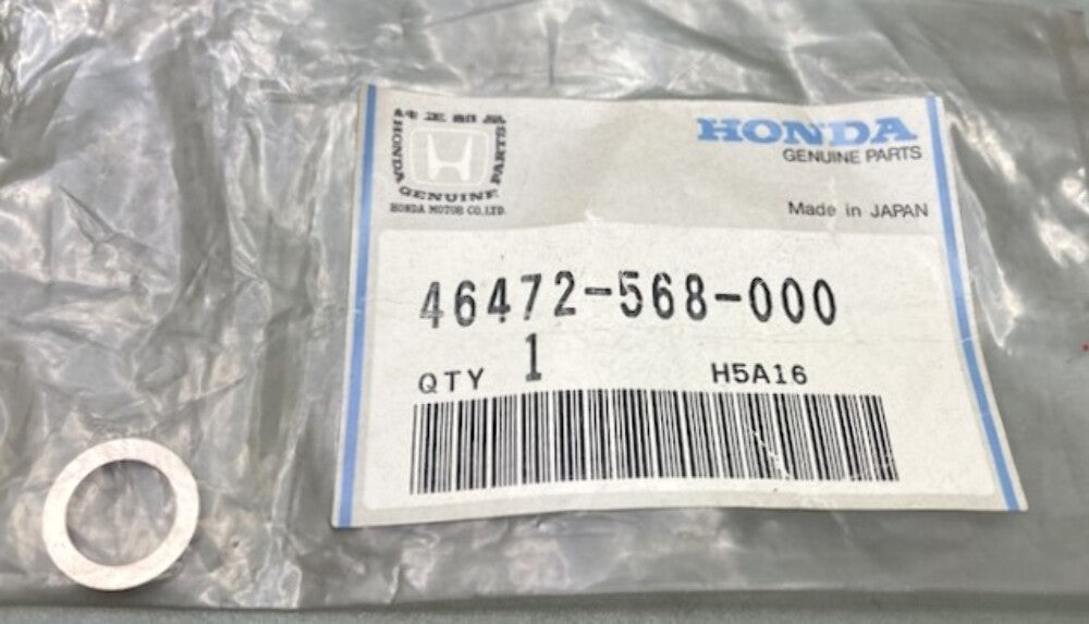 Honda 46472-568-000 Gasket, Oil, Bolt 90545-MF2-710 New Genuine
