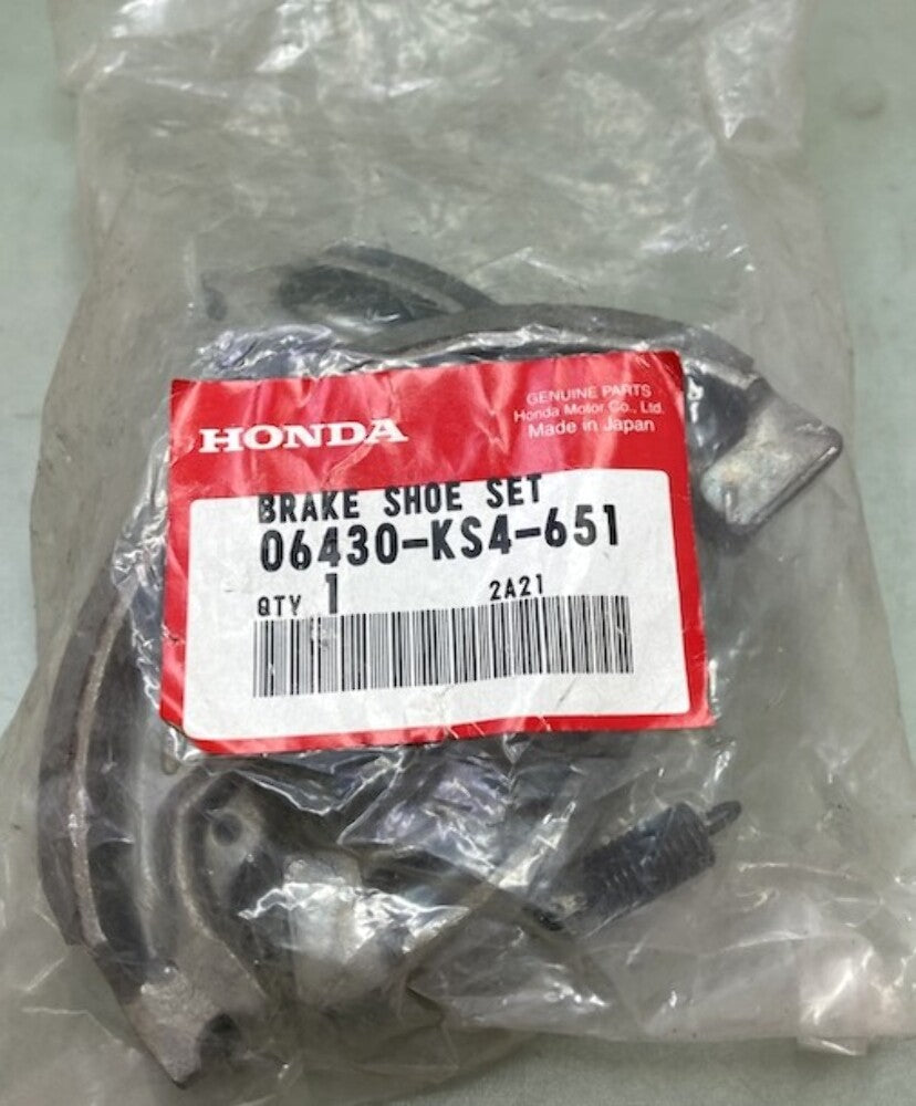 Honda 06430-KS4-651 Shoe, Kit, Brake New Genuine