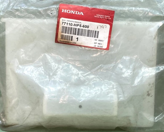 Honda 77110-HP5-600 Box, Owner's, Manual New Genuine