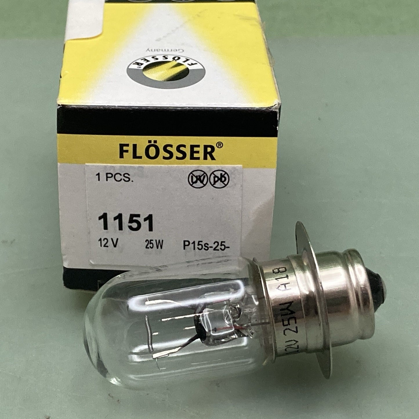 QTY 2 NEW GENUINE FLOSSER 1151 Headlight Bulb