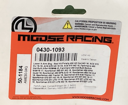 NEW GENUINE MOOSE RACING 0430-1093 A-Arm Bearing Kit