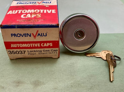 ProvenValu 35037 Locking Gas Cap, 2 Keys, Repl. Stant G771 New Genuine