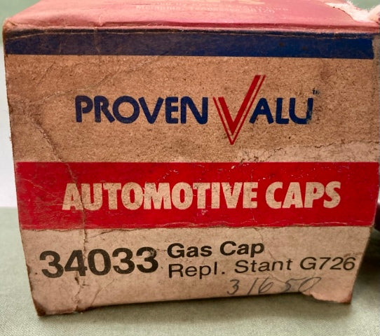 ProvenValu 34033 Gas Cap Repl. Stant G7526 New Genuine