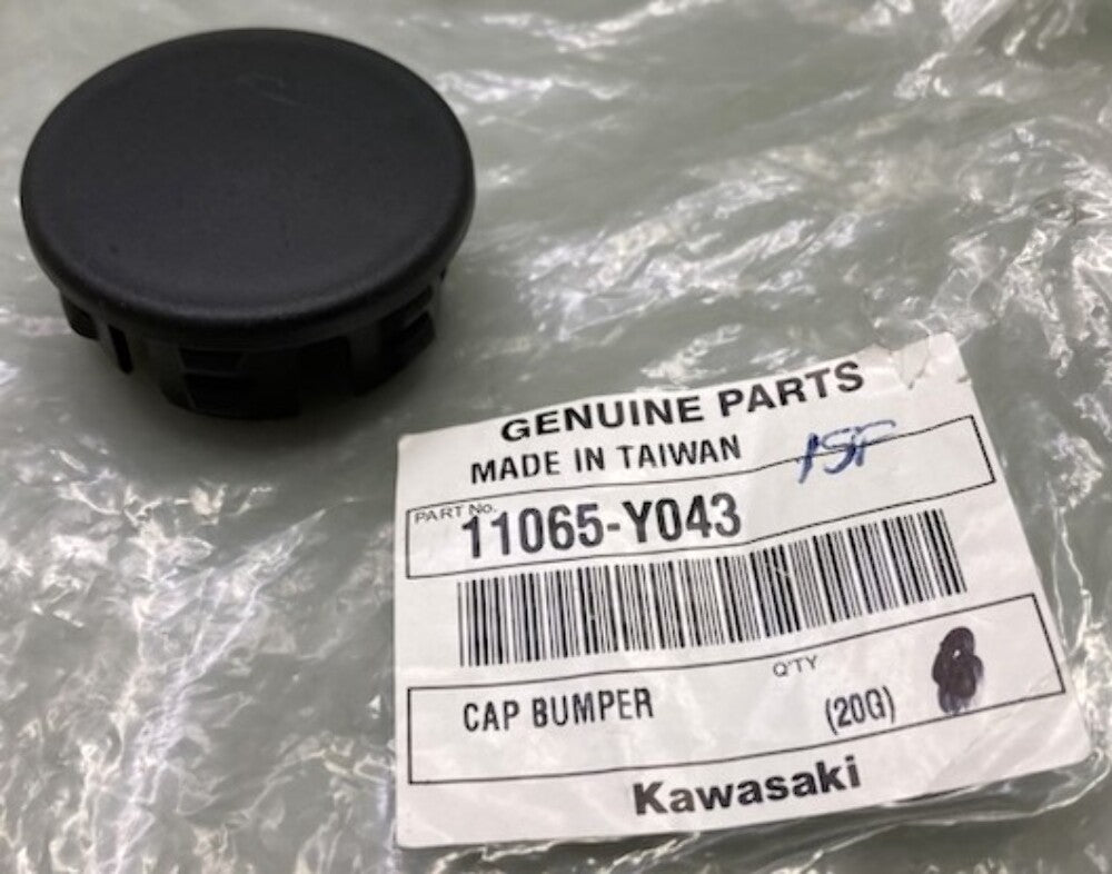 Kawasaki 11065-Y043 Cap, Fr, Bumper, End New Genuine