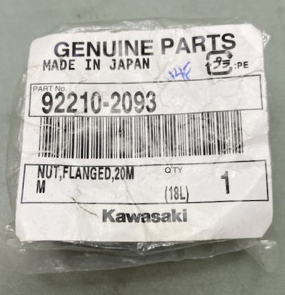Kawasaki 92210-2093 Flanged Nut New Genuine