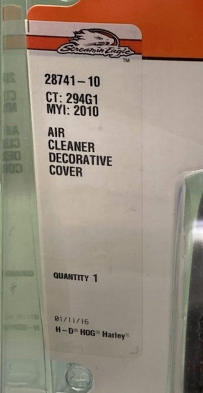 Screamin Eagle 28741-10 Air Cleaner Decorative Cover New Genuine