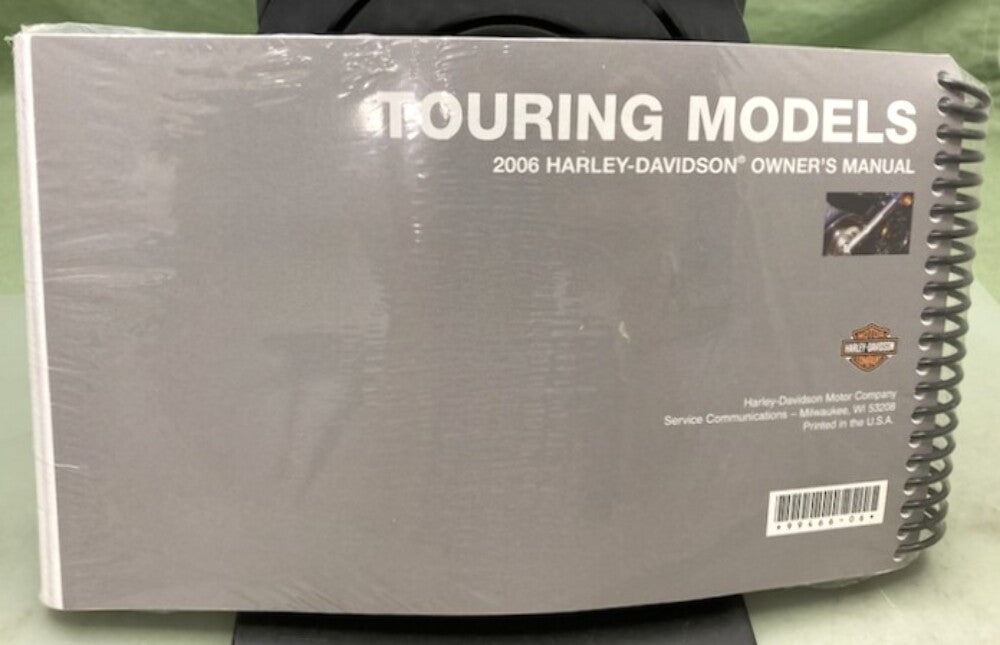 Harley Davidson 99466-06 Touring Models Owner's Manual 2006 New Genuine