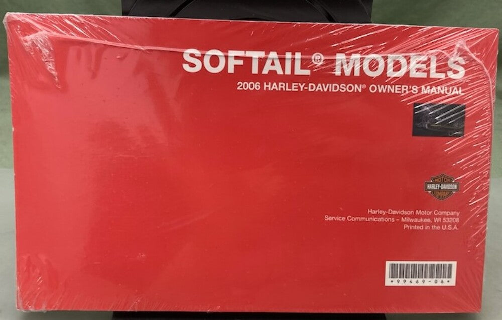 Harley Davidson 99469-06 Softail Models Owner's Manual 2006 New Genuine