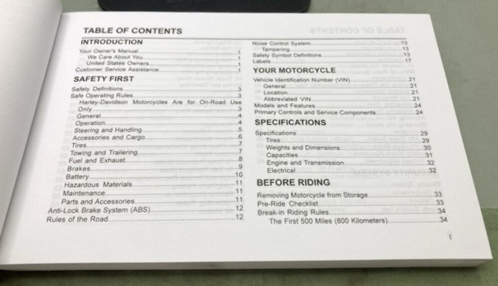 Harley Davidson 94000986 FLHX, FLTRX Models Owner's Manual 2024 Genuine