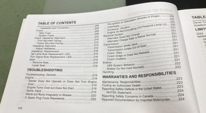 Harley Davidson 94000986 FLHX, FLTRX Models Owner's Manual 2024 Genuine
