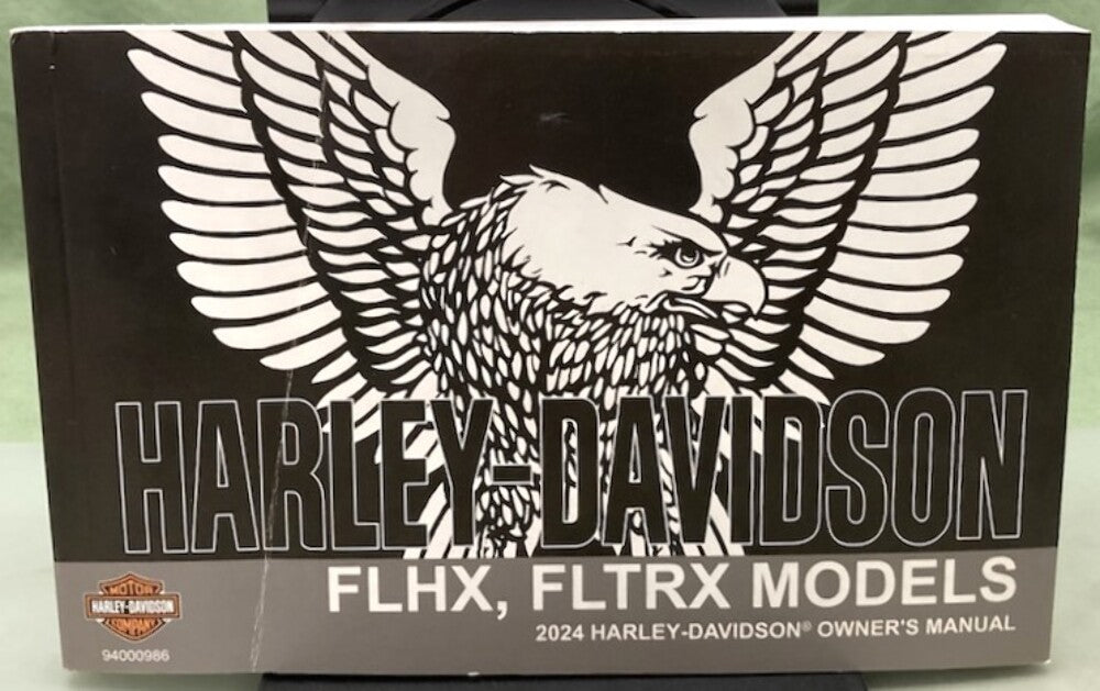 Harley Davidson 94000986 FLHX, FLTRX Models Owner's Manual 2024 Genuine