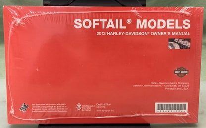 Harley Davidson 99469-12A Softail Models Owner's Manual 2012 New Genuine