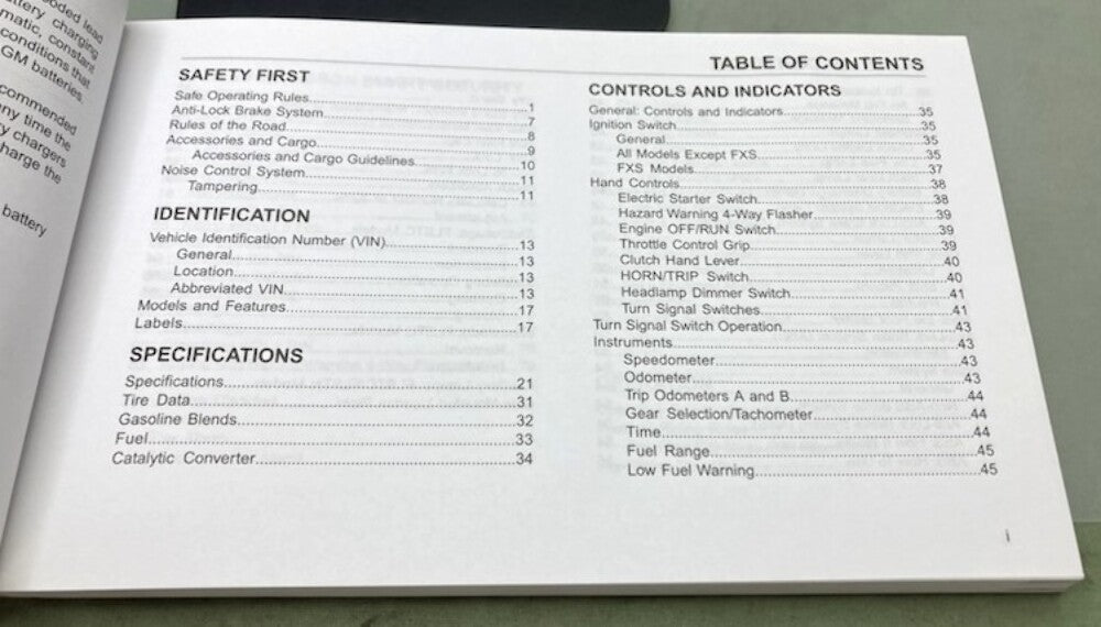 Harley Davidson 99469-12A Softail Models Owner's Manual 2012 Genuine