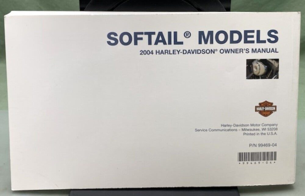Harley Davidson 99469-04 Softail Models Owner's Manual 2004 Genuine