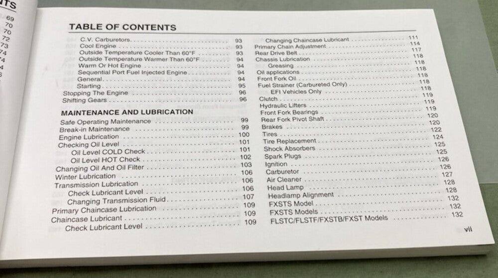 Harley Davidson 99469-04 Softail Models Owner's Manual 2004 Genuine